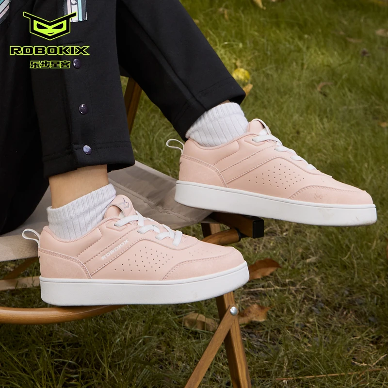 ROBOKIX秋冬新款儿童板鞋运动鞋超纤PU材质轻便耐磨休闲鞋百搭