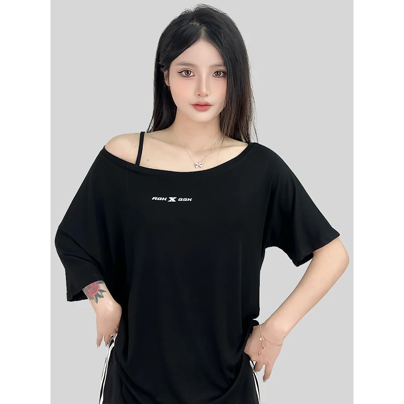ROKBBK-K/布韩街舞潮牌慵懒风爵士hiphop上衣女运动jazz跳舞服装