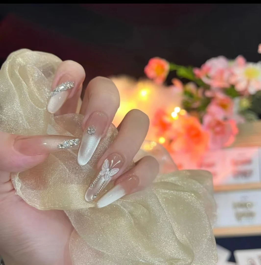 【流蝶】纯手工穿戴甲美甲贴夏季爆款insQT青婷家