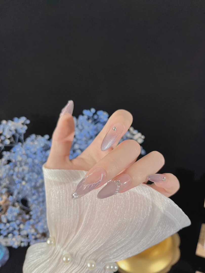 【人鱼妲己】纯手工穿戴甲美甲贴夏季爆款insQT青婷家