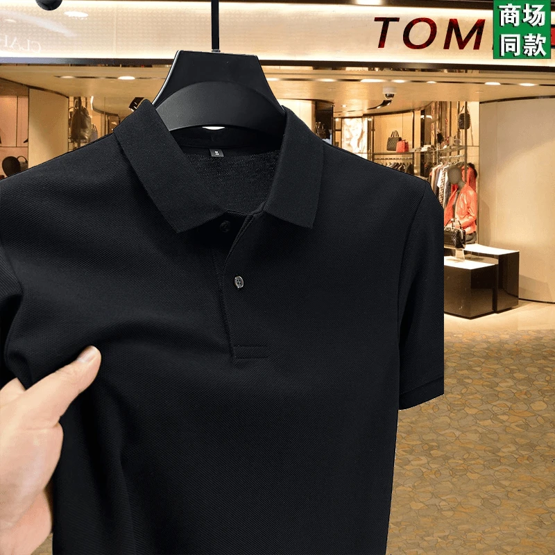 【专柜直发】汤米希凯利夏季新款男士短袖纯棉POLO衫翻领休闲男T恤