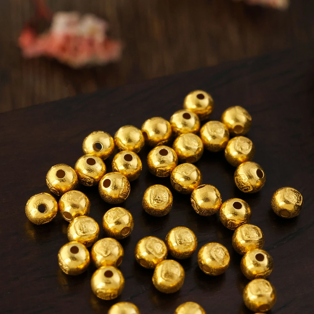 【团价】6个||18K招米米扎基拉姆小圆珠4mmD