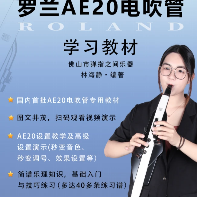 罗兰AE20电吹管专用集 零基础快速入门 学习电吹管
