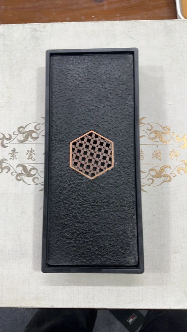 乌金瓷石茶具泡茶台储水排水式干泡台现代托盘
