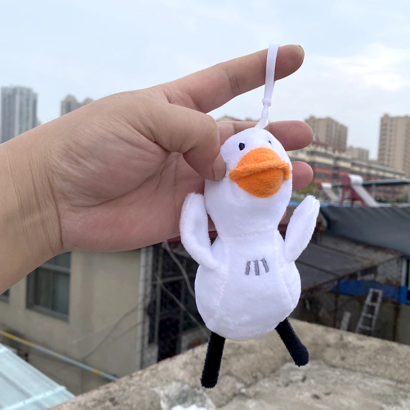 包邮加油鸭公仔小挂件恶搞加油鸭4寸毛绒玩具娃娃爪机娃娃