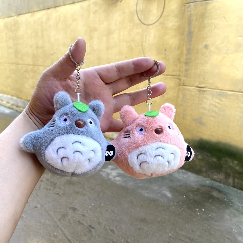 包邮龙猫公仔小挂件恶搞怪龙猫沙雕4寸毛绒玩具娃娃爪机娃娃