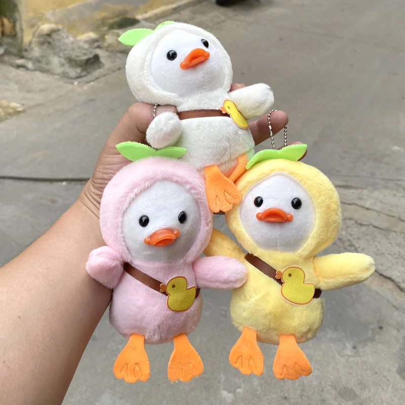 包邮鸭背鸭公仔小挂件恶搞沙雕鸭背鸭4寸毛绒玩具娃娃爪机娃娃
