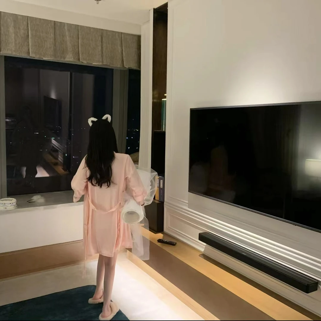 Z077女款睡裙两件套睡衣套装