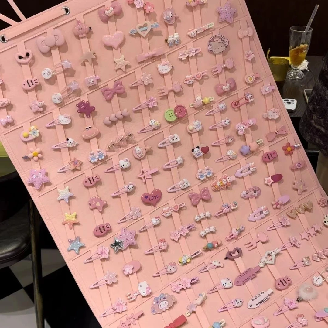 20个可爱三丽鸥hellokitty发夹头饰卡通KT发夹少女心混装风格都有