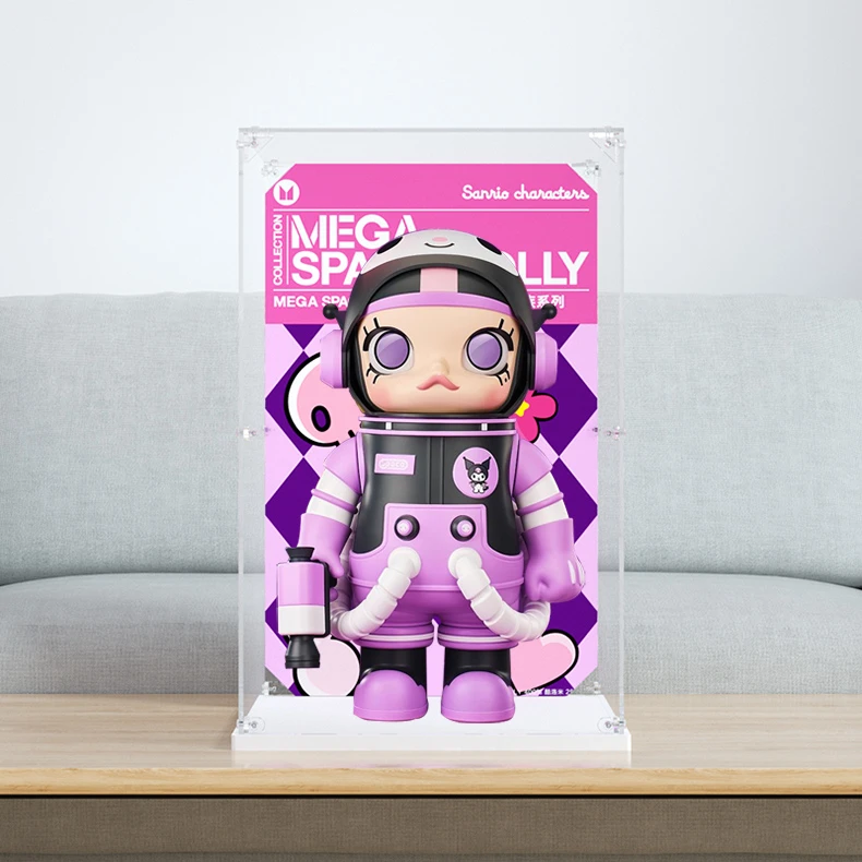 旻悦亚克力防尘盒MOLLY 400%三丽鸥家族酷洛米收纳手办展示罩P844