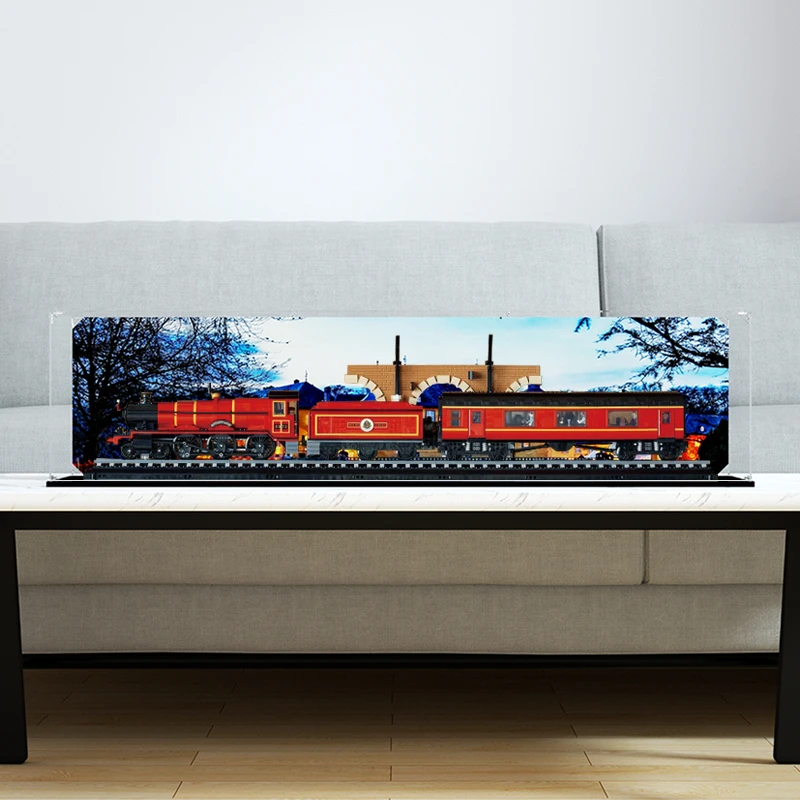 旻悦亚克力防尘盒适用乐高76405 霍格沃茨特快珍藏版列车积木展示