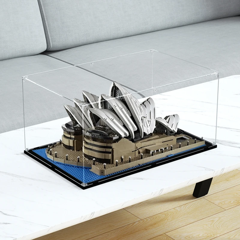 旻悦亚克力防尘盒适用乐高10234 悉尼歌剧院创意建筑系收纳展示罩