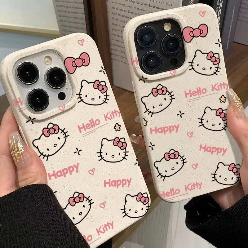 满屏凯蒂猫iphone15promax苹果14promax小麦手机壳13pro新款12pro