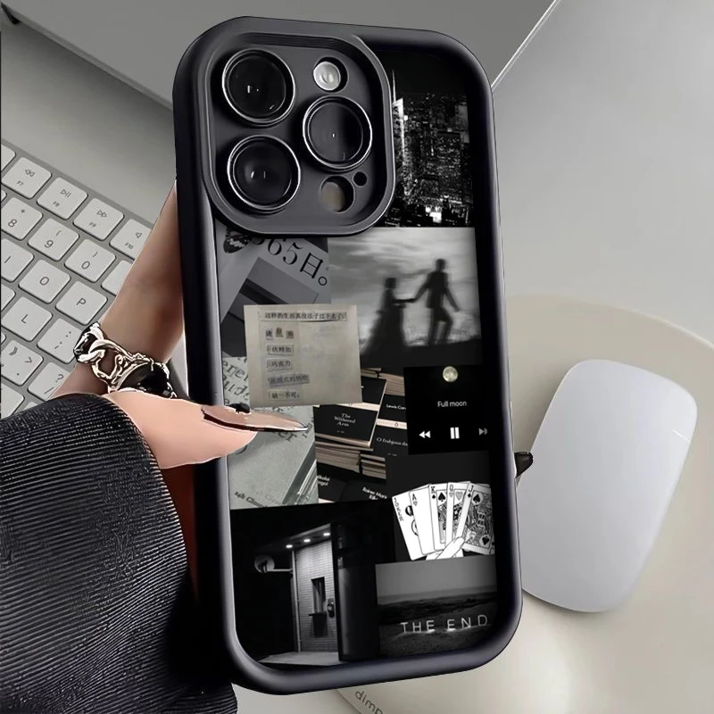 艺术生活碎片iPhone15/14苹果13手机壳高级创意全包软套防摔个性