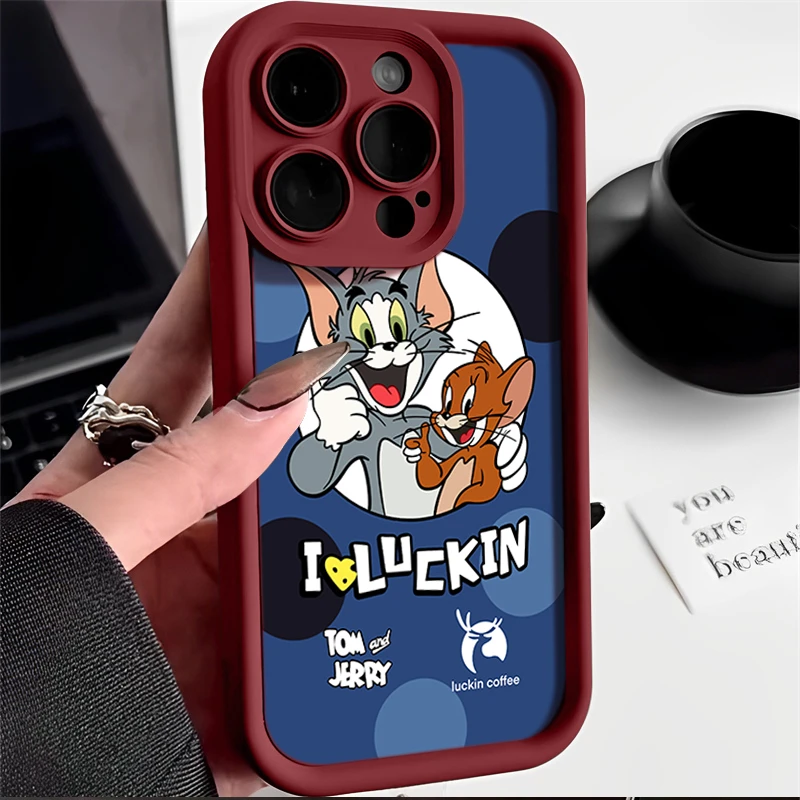 青春猫和老鼠iphone15promax苹果壳14promax高级13pro防摔12全包X