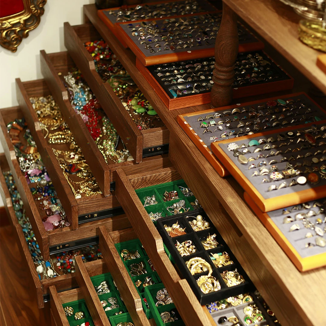 800银耳饰 法产中古耳饰vintage老银古董耳钉扫肩