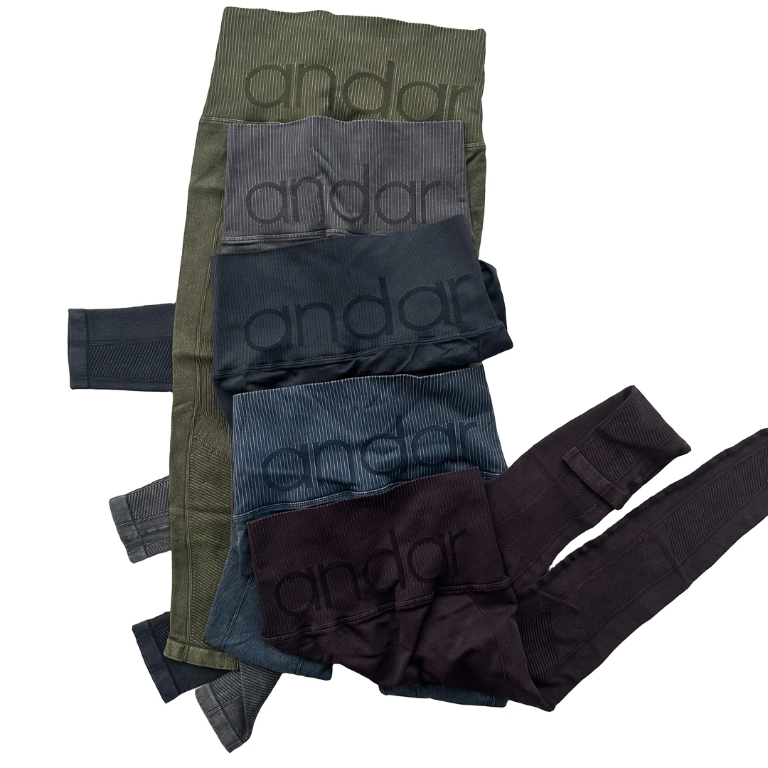 andar韩国高端健身瑜伽牛货高腰收腹弹力水洗柔软耐磨舒适时尚