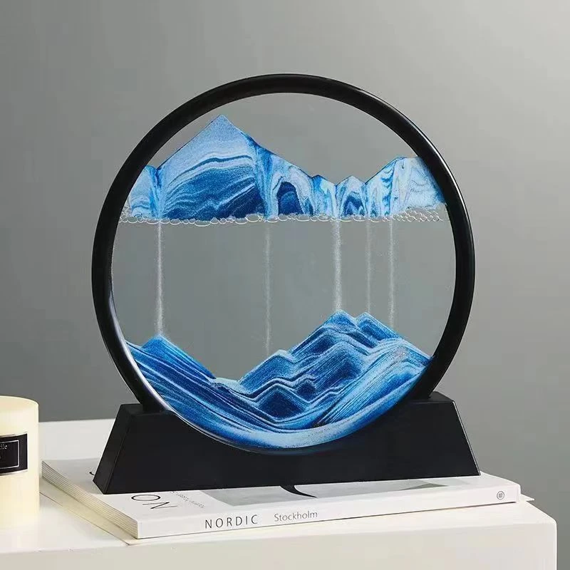 流沙画艺术摆件沙漏客厅办公室酒柜电视柜家居创意装饰品送同事礼