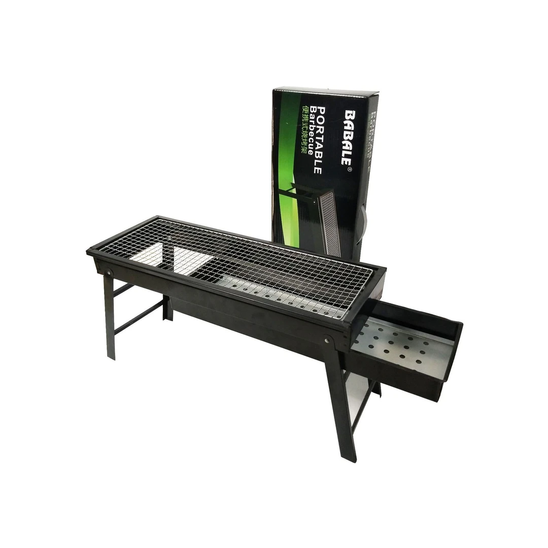 淄博烧烤炉 户外炉子 木炭烧烤用具烤肉炉加厚折叠烧烤架户外野餐