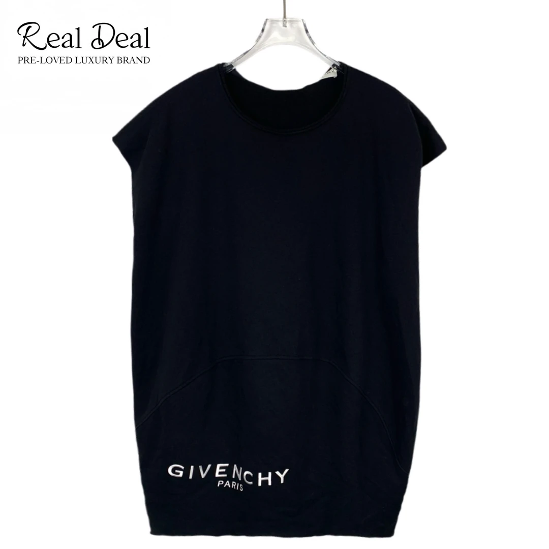 99新 Givenchy/纪梵希 020010  logo字母刺绣圆领棉质背心 XS码