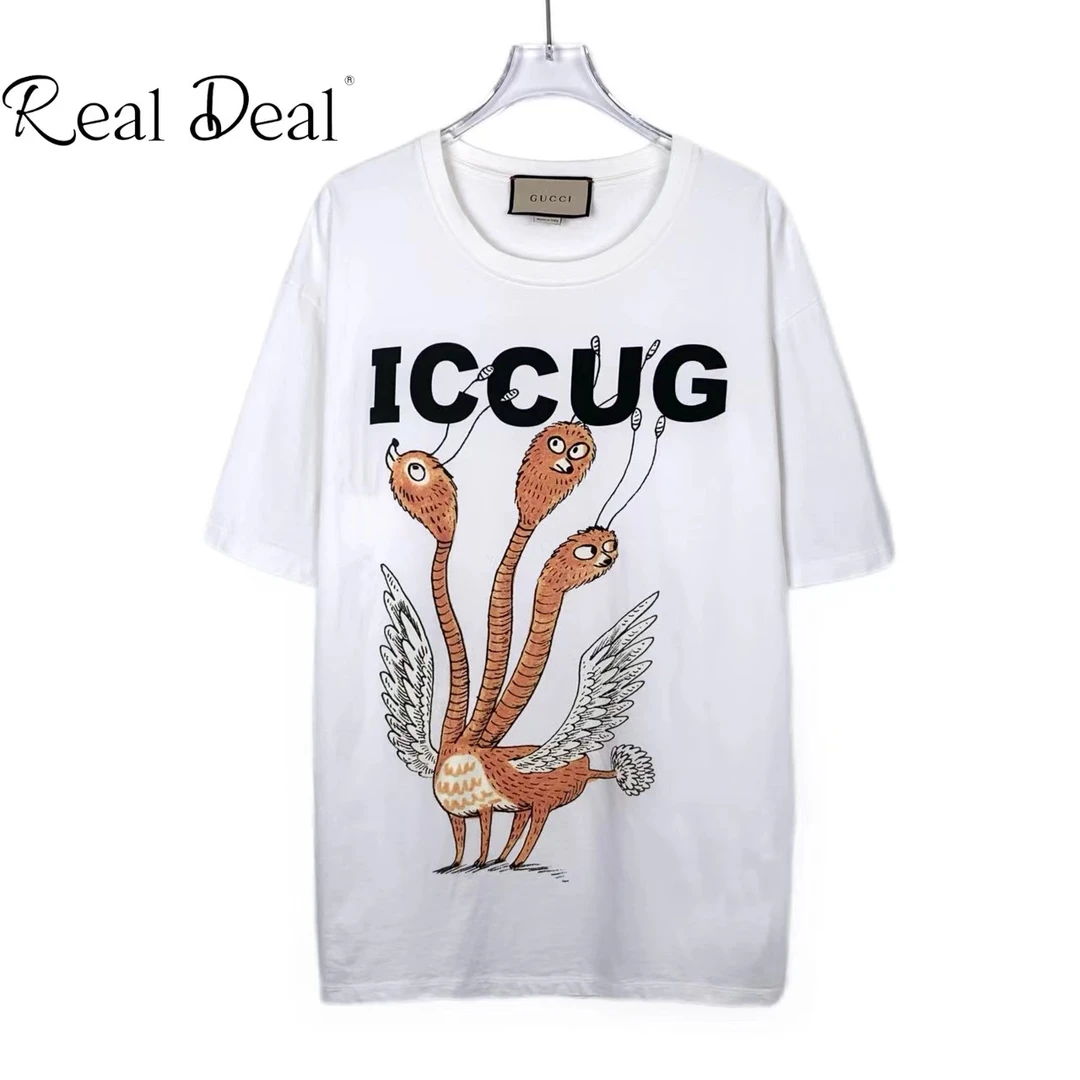 99新 GUCCI/古驰 014103 Gucci 古驰 白色棉质短袖T恤 XL码