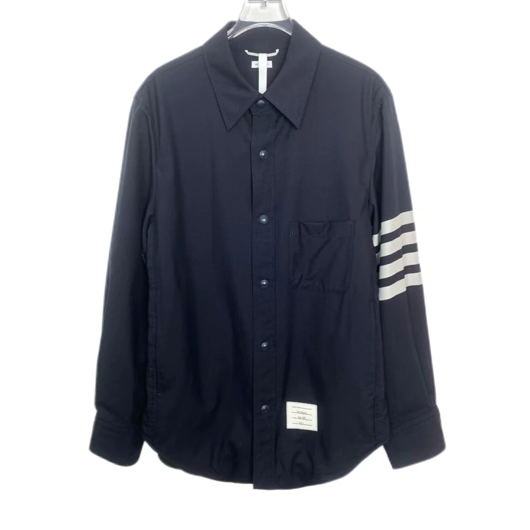 99新  008164 Thom Browne/tb 经典四杠翻领长袖衬衫  0码