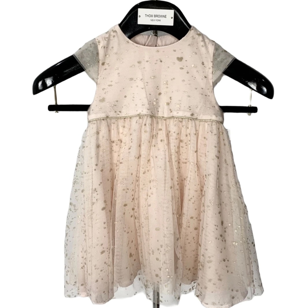 99新  003404 Baby Dior/迪奥 童装纯棉薄纱公主裙 90/48码