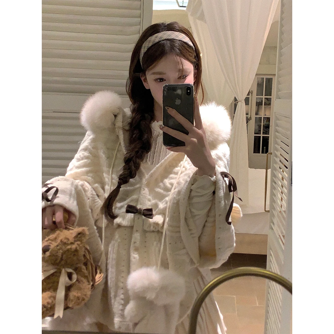 THETURE 冬日奈奈针织外套