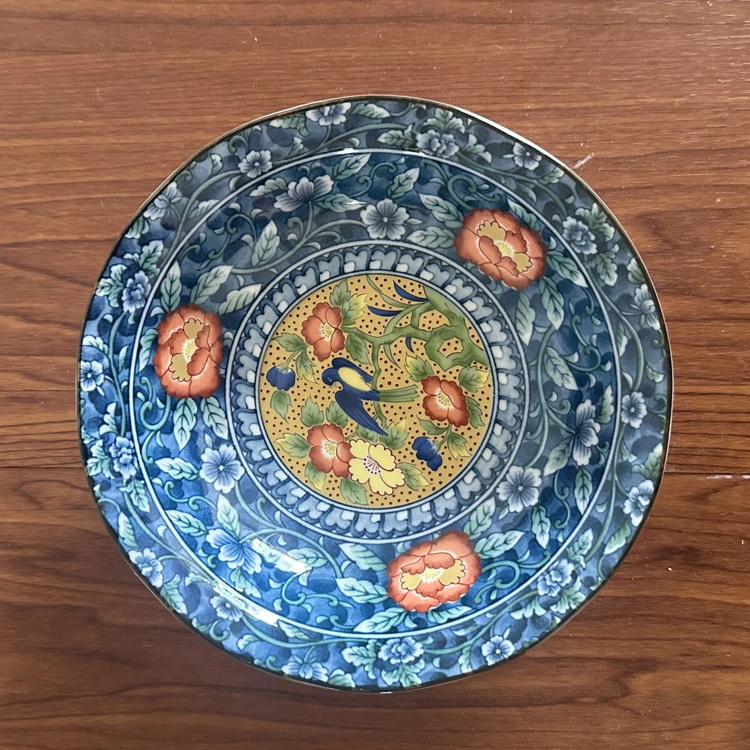 日本进口陶瓷餐具日式圆形家用平盘宫廷风菜盘蛋糕盘创意精致壶承