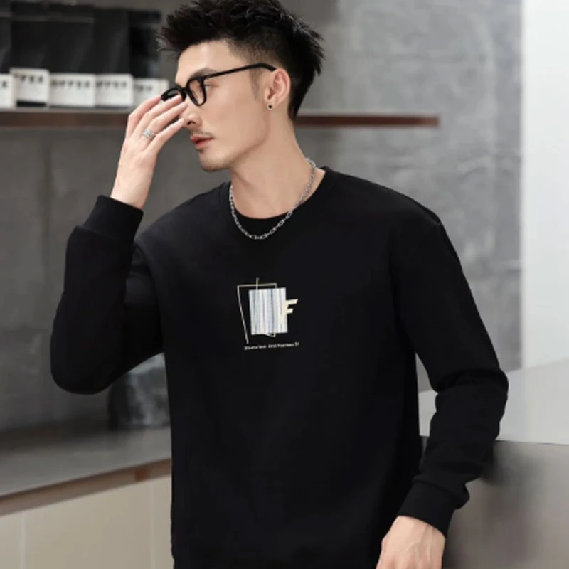 重磅卫衣圆领春秋季2024新款秋季男装内搭卫衣88935