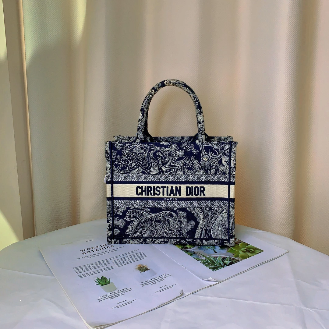 99新 DIOR/迪奥 定金链接/ tote小号动物园黑夜包/优品