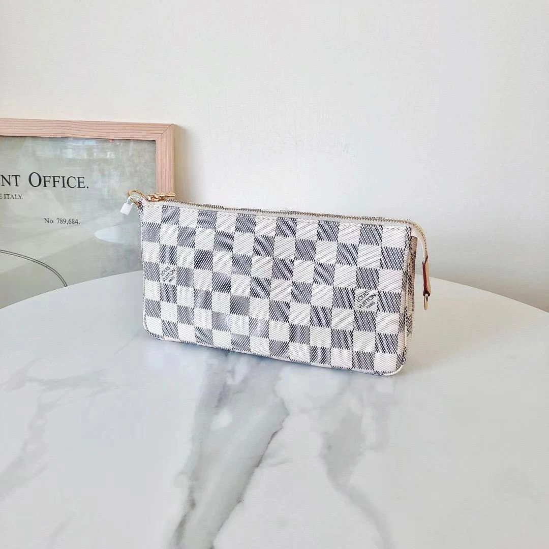 99新 LouisVuitton/路易威登 lv大麻将白棋盘格/优品