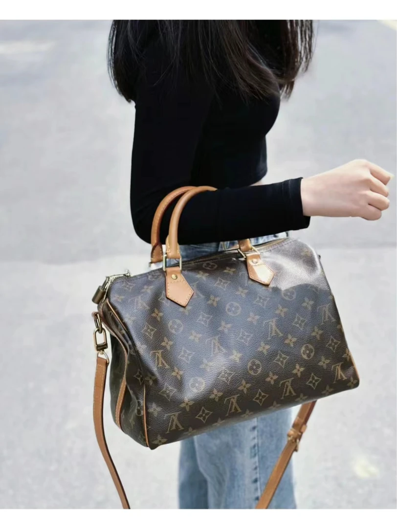 95新 LouisVuitton/路易威登 speedy30肩带款/无公价/优品