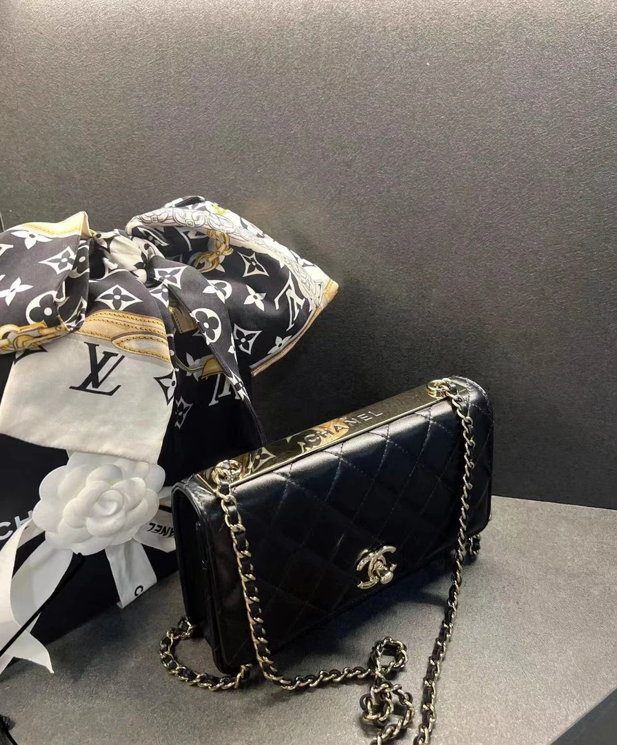 99新 Chanel/香奈儿 香奈儿 trendy cc woc黑金包/公价无/优品