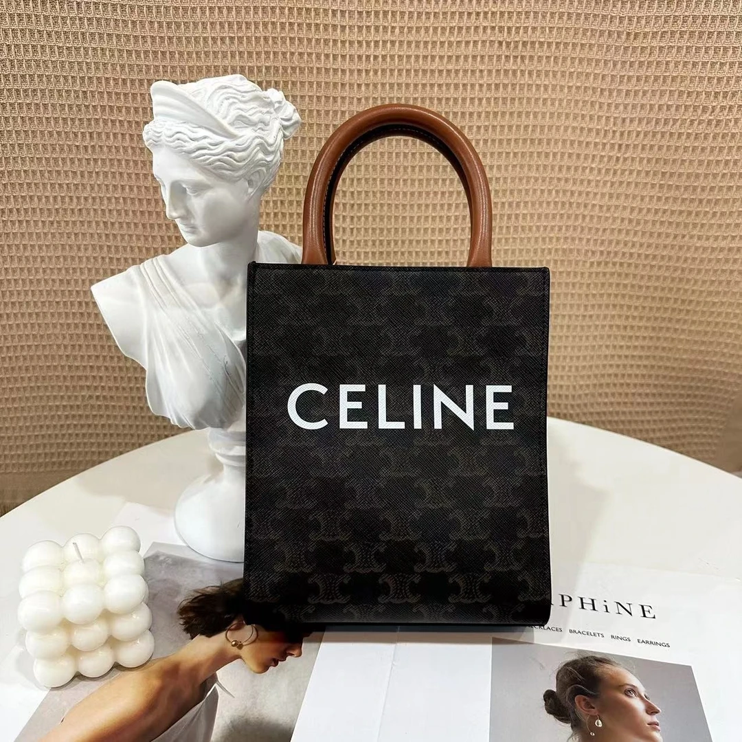 99新 Celine/思琳 celine tote mini包黑花/公价11000/优品