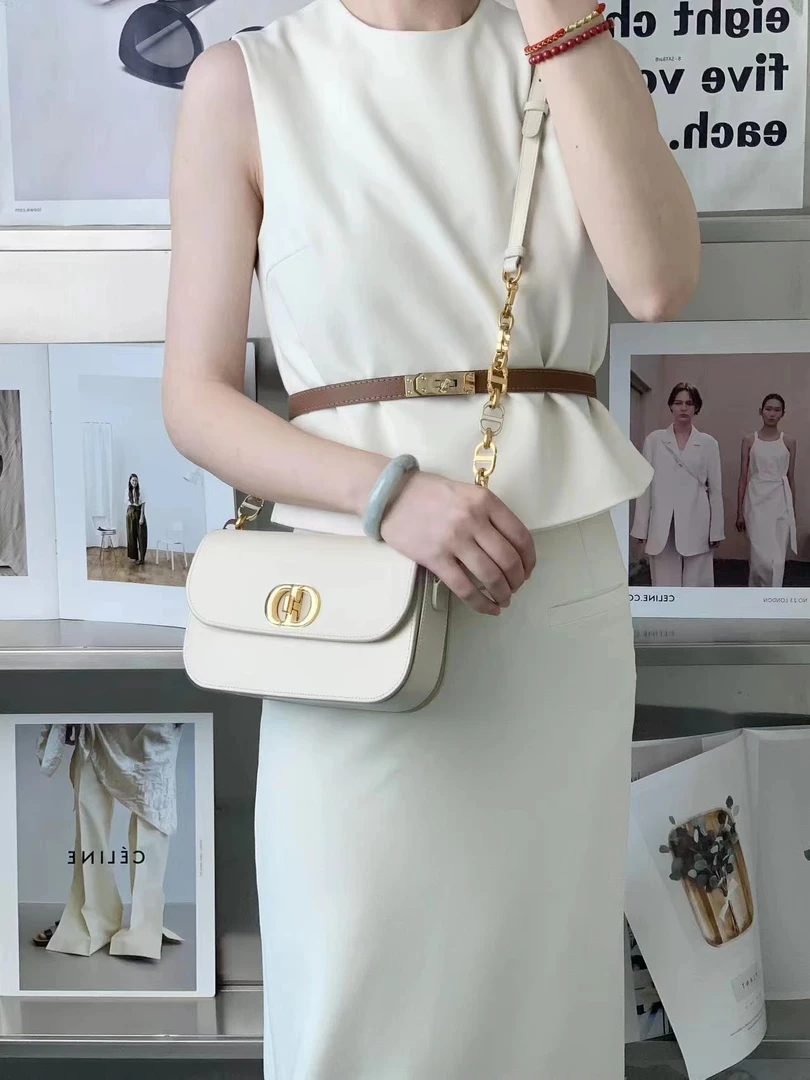 99新 DIOR/迪奥 dior蒙田30新款avenue全皮白金/优品