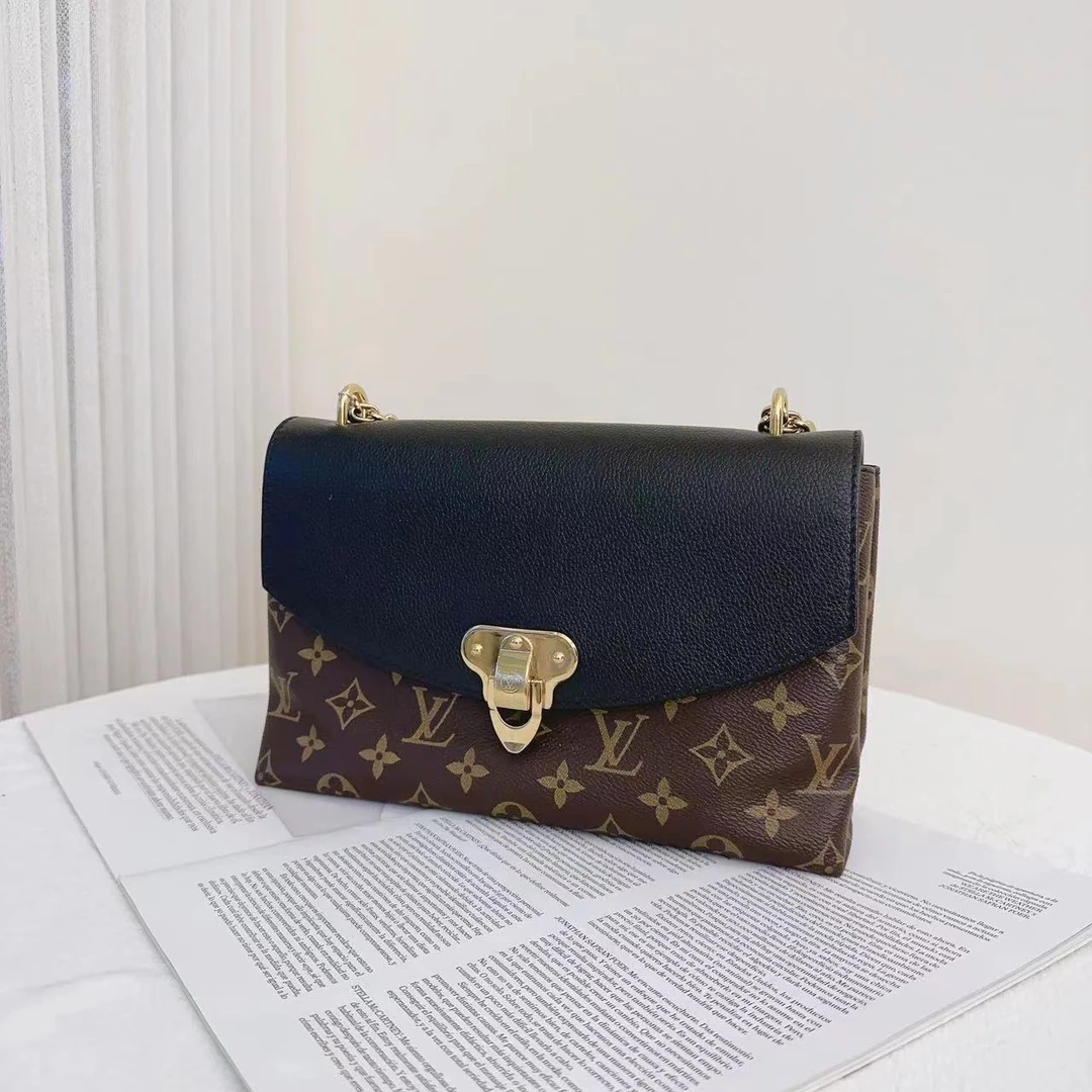 95新 LouisVuitton/路易威登 lv传奇信封黑色单肩斜挎包/优选