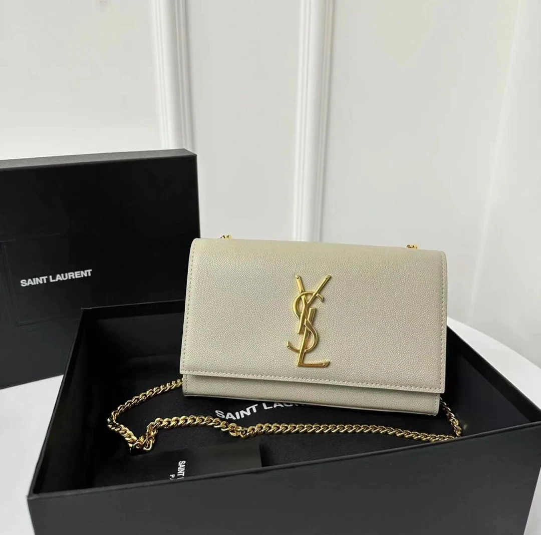 99新 YSL/圣罗兰 ysl kate小号白金鱼子酱包 /98新/优品