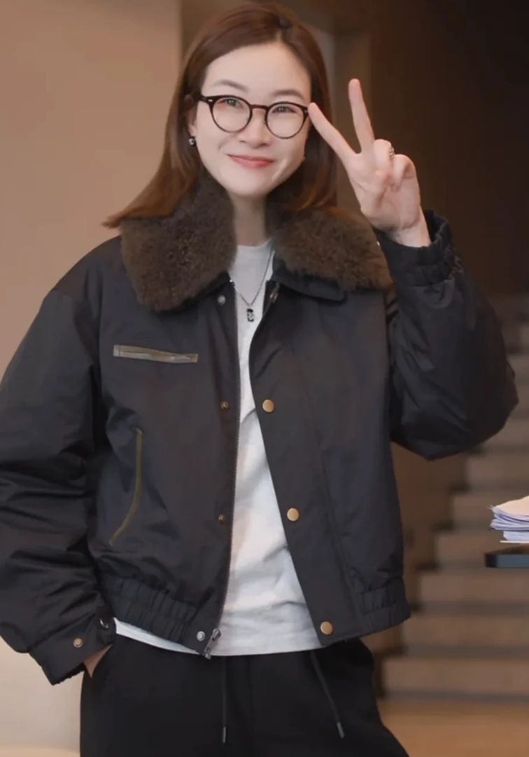 072 & RICE【精灵】秋冬休闲毛领拉链棉服外套 31YW03