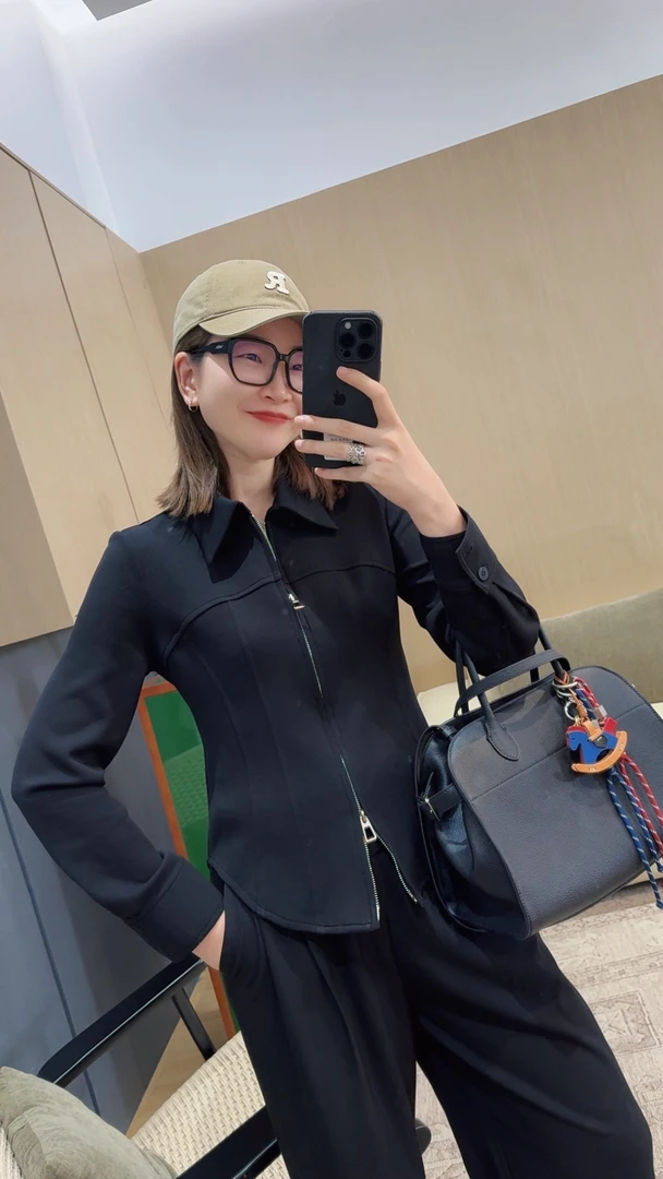 072 & RICE【星语】春季休闲翻领拉链长袖外套 24NW040Z FF