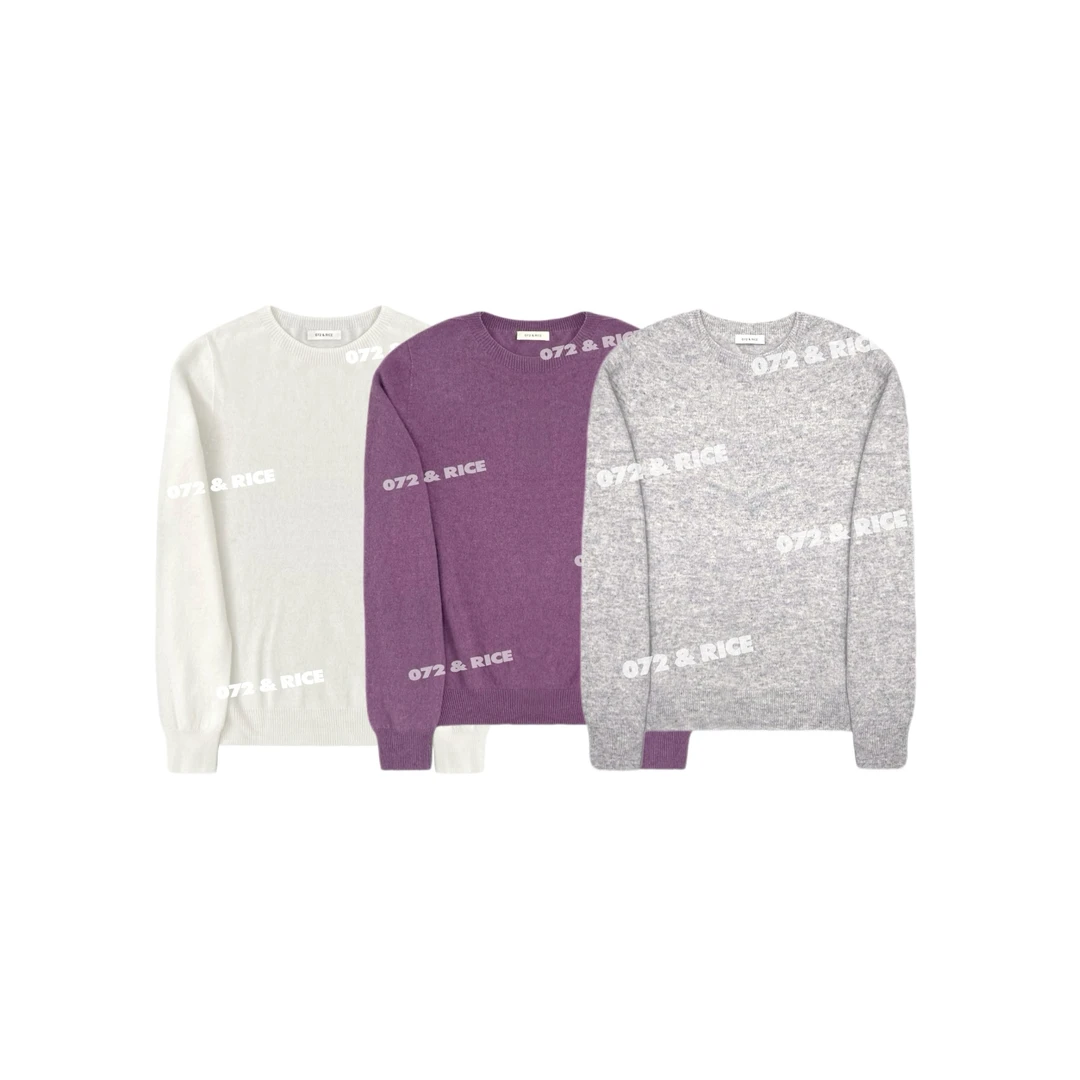 072 & RICE【洛可可】100羊毛 秋季休闲圆领长袖针织衫 31ZS002