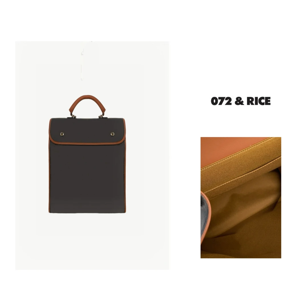 072 & RICE【凯旋双肩包】简约休闲百搭真皮双肩书包 CC5517