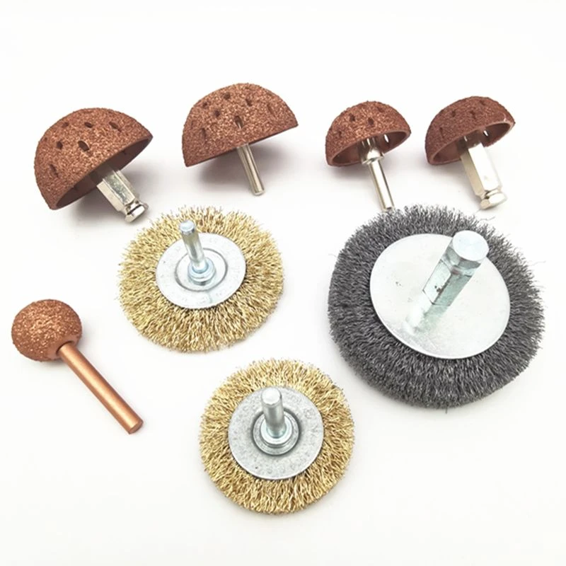 低速气动打磨头钨钢合金打磨轮 轮胎打磨机头直径50 25毫米打磨轮