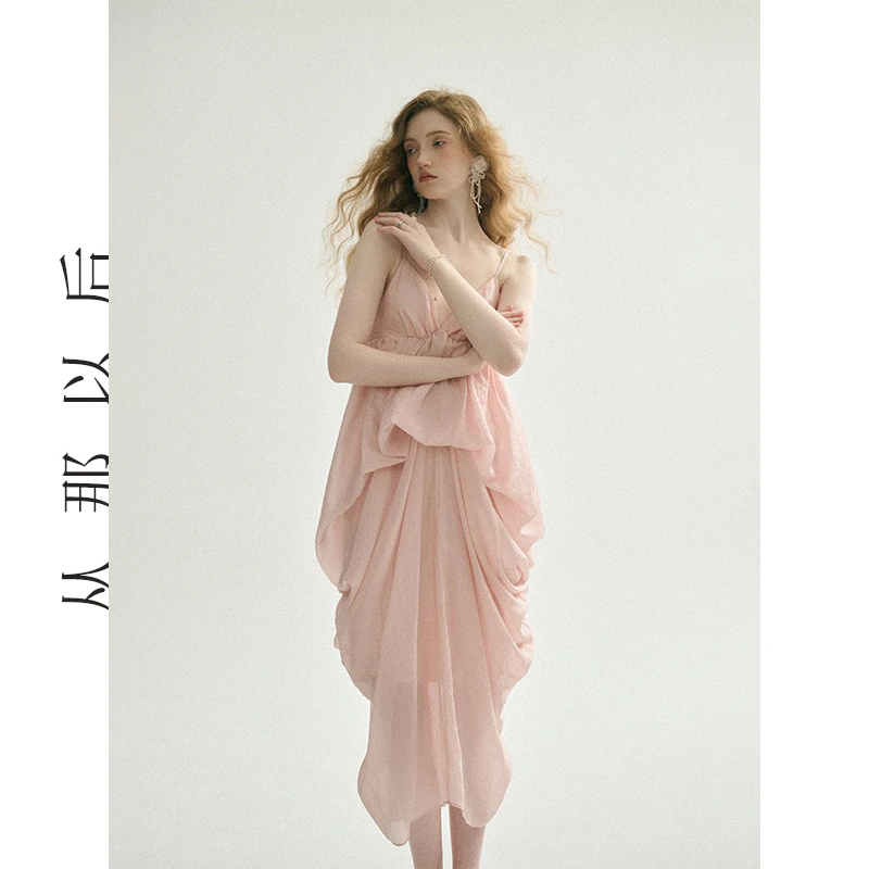 SINCE THEN阿狄丽娜法式吊带裙度假裙子礼服长裙设计感连衣裙女夏