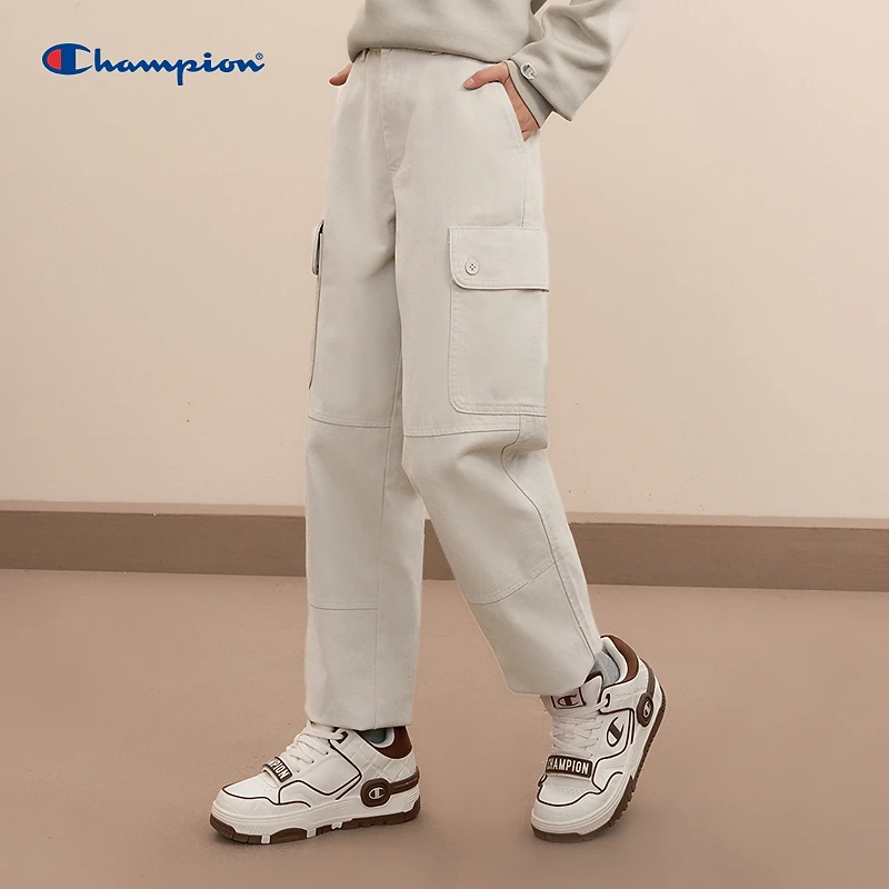 Champion冠军刺绣C logo休闲裤时尚潮流宽松舒适运动百搭工装长裤
