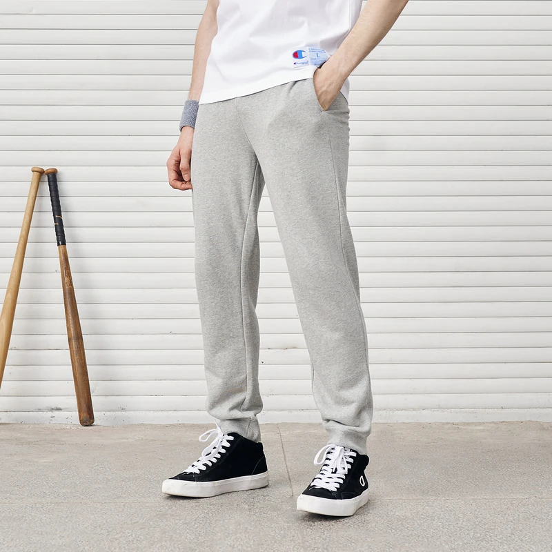 Champion冠军新款刺绣小C抽绳松紧腰休闲男士时尚运动卫裤C3-Q202