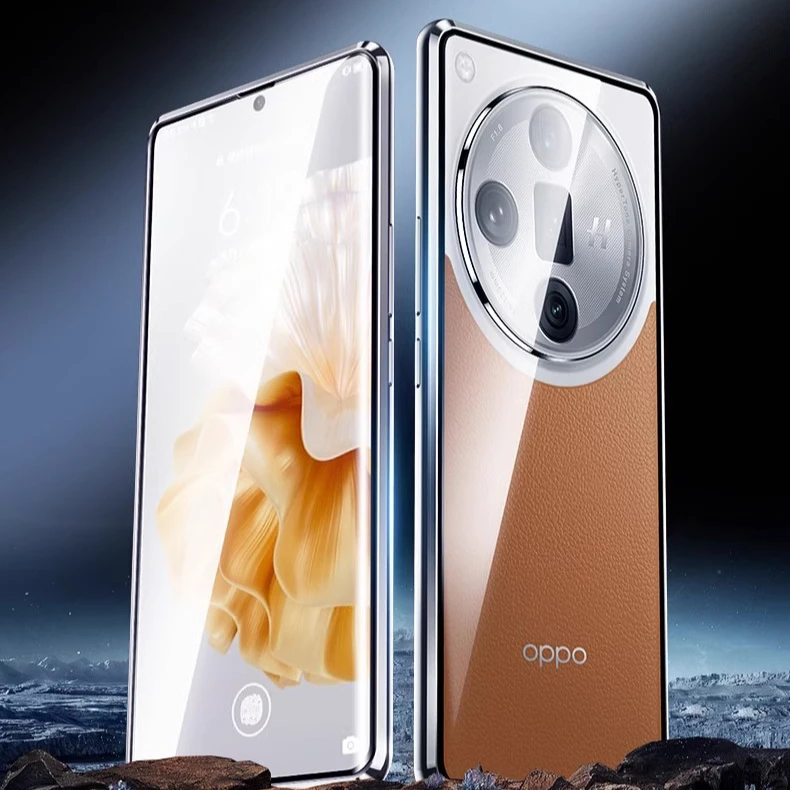 适用oppo findx7pro手机壳FINDx7防偷窥U双面玻璃壳膜一体保护套