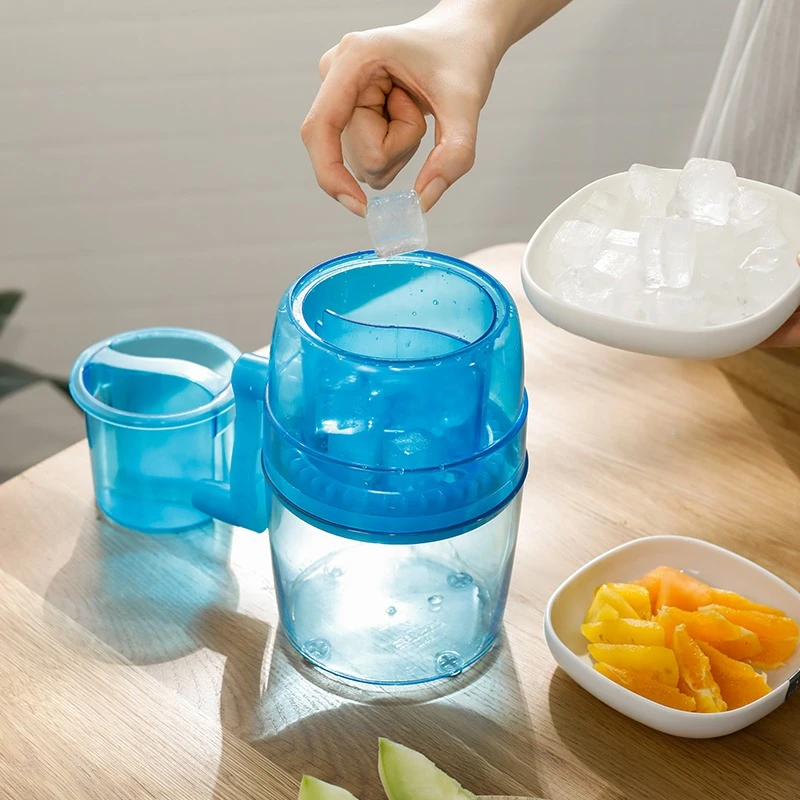 手动碎冰机制冰沙日本进口家用小型刨冰机手摇刨冰器日式碎冰机