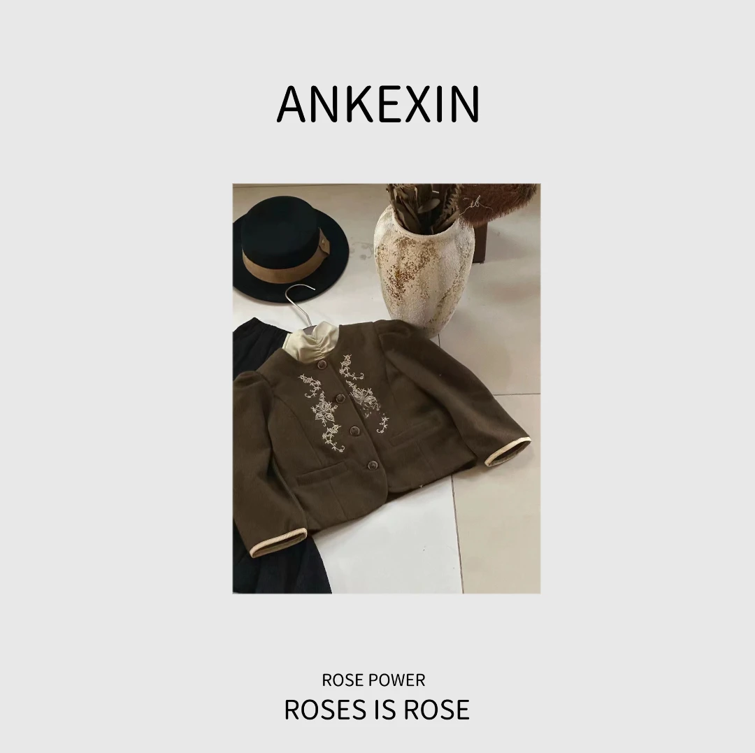 逸朵美芽COMING ONES 设计师系列春款女童咖色毛衣   5568 4手