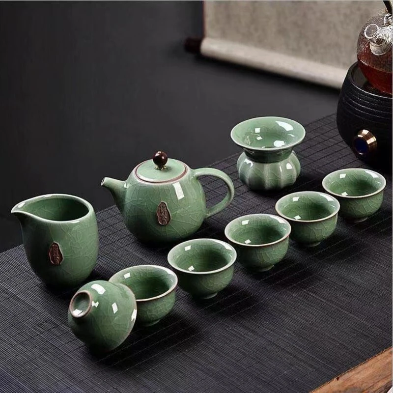 10头功夫茶具套装茶具功夫茶具茶具套装整套茶具家用陶瓷